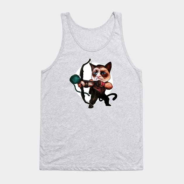 Hawkeye Cat Tank Top by Corbella